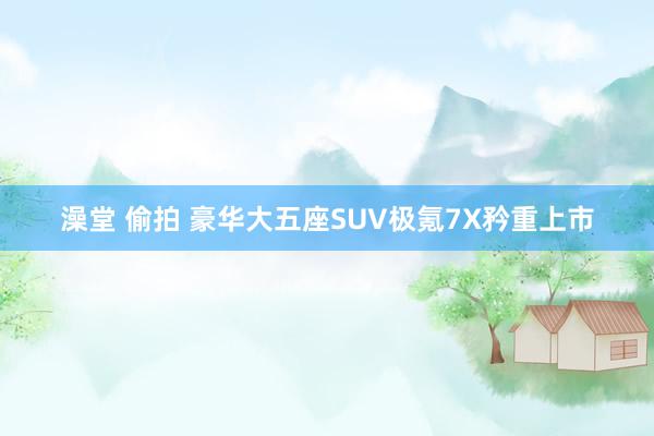 澡堂 偷拍 豪华大五座SUV极氪7X矜重上市