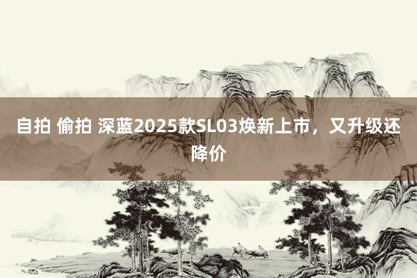 自拍 偷拍 深蓝2025款SL03焕新上市，又升级还降价