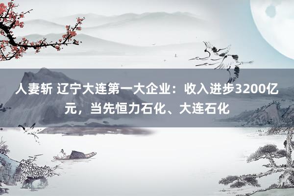 人妻斩 辽宁大连第一大企业：收入进步3200亿元，当先恒力石化、大连石化