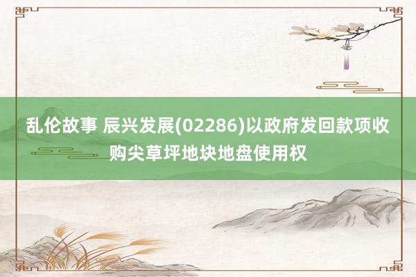 乱伦故事 辰兴发展(02286)以政府发回款项收购尖草坪地块地盘使用权