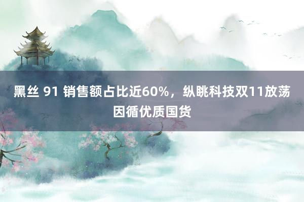 黑丝 91 销售额占比近60%，纵眺科技双11放荡因循优质国货