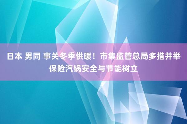 日本 男同 事关冬季供暖！市集监管总局多措并举保险汽锅安全与节能树立