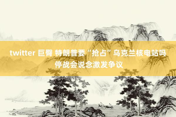 twitter 巨臀 特朗普要“抢占”乌克兰核电站吗 停战会说念激发争议